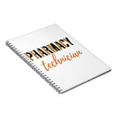 CPHT Leopard Print Pharmacy Technology Notizblock (Rechte Seite)
