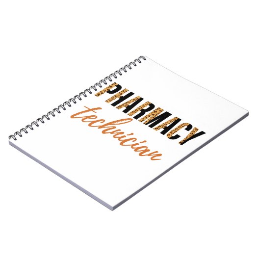 CPHT Leopard Print Pharmacy Technology Notizblock (Linke Seite)