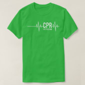 CPR AED Instructor Heartbeat T-Shirt (Design vorne)
