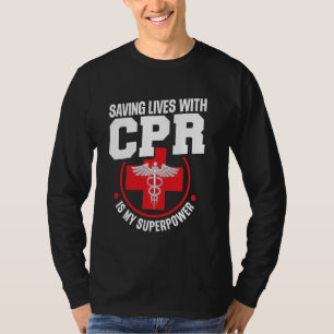 CPR Atembarriere Pocket Maske CPR Maniküre CPR T-Shirt
