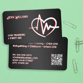 CPR Instructor Custom QR Visitenkarte