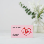 CPR Instructor Custom QR Visitenkarte (Stehend Vorderseite)