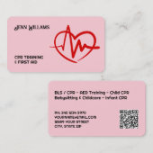 CPR Instructor Custom QR Visitenkarte (Vorne/Hinten)