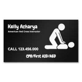 🚑 CPR Instructor First Aid Magnetische Visitenkarte