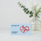 CPR Instructor QR Visitenkarte (Stehend Vorderseite)