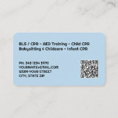 CPR Instructor QR Visitenkarte (Rückseite)