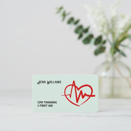 CPR-Lehrer Visitenkarte (Stehend Vorderseite)
