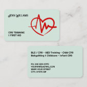 CPR-Lehrer Visitenkarte (Vorne/Hinten)