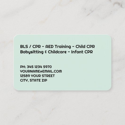 CPR-Lehrer Visitenkarte (Rückseite)