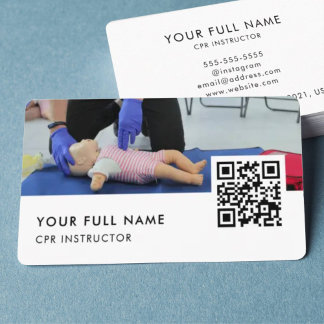 CPR QR Code Modernes Business Visitenkarte