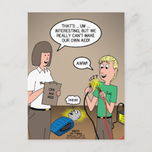 CPR-Schulung Postkarte