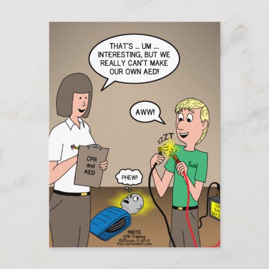 CPR-Schulung Postkarte (Vorderseite)