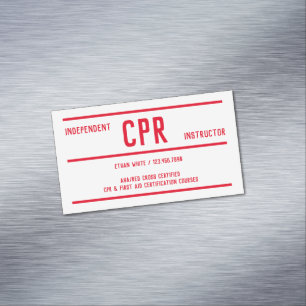 CPR-Schulungsleiter Magnetische Visitenkarte