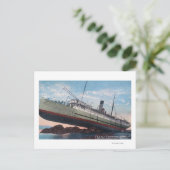 CPR SS Princess May WreckSentinel Island, AK Postkarte (Stehend Vorderseite)