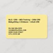 CPR-Trainer Visitenkarte (Rückseite)