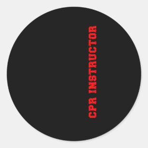 CPRR Instructor US Flag CPRR Trainer CPRR Instruct Runder Aufkleber