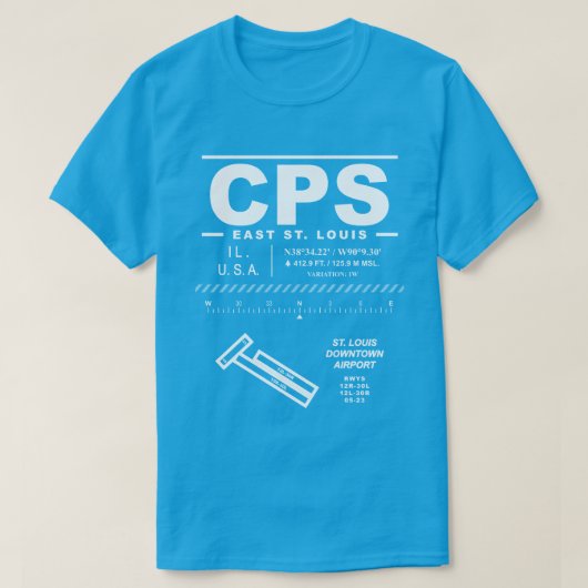 CPS-T - Shirt von St. Louis Downtown Airport (Design vorne)