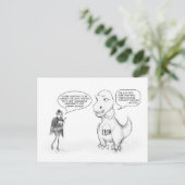 CPSIA Dino Postkarte (Stehend Vorderseite)