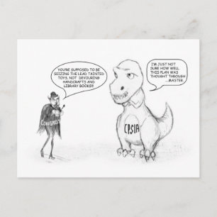CPSIA Dino Postkarte