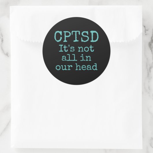 CPTSD-Aufkleber Runder Aufkleber (Tasche)