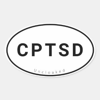 CPTSD Oval Aufkleber