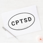 CPTSD Oval Aufkleber (Umschlag)