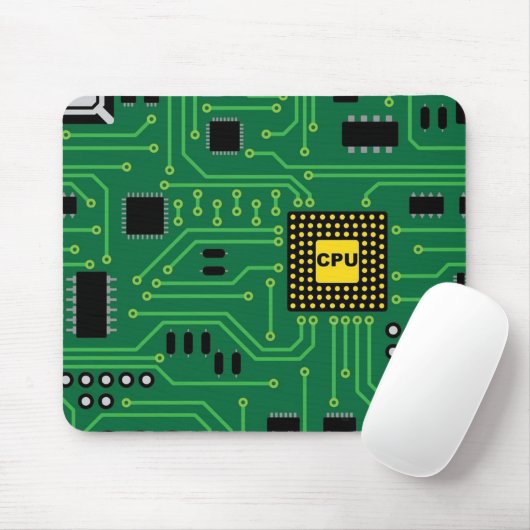 CPU der Nerd-Leiterplatte I Mousepad (Mit Mouse)