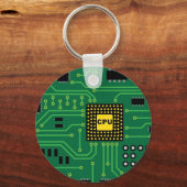 CPU der Nerd-Leiterplatte Schlüsselanhänger (Vorderseite)