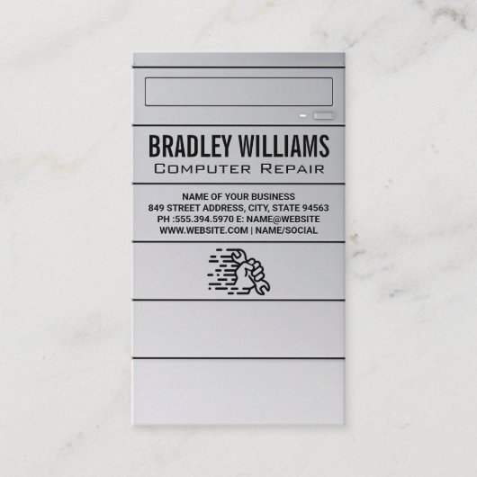 CPU Electronics | Handschlüssel für Visitenkarte (Vorderseite)