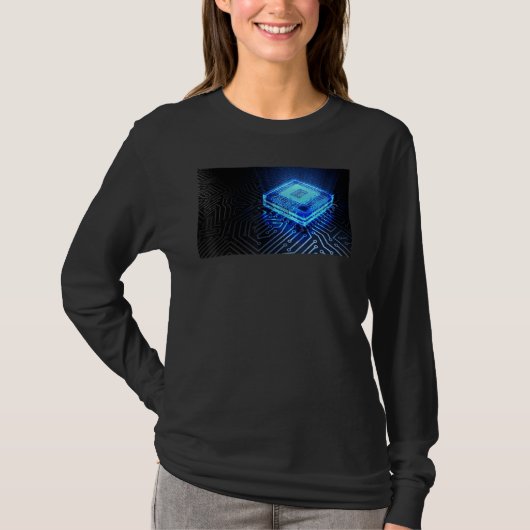 Cpu Gamer Nerd Computer Chip Computer Scientist PC T-Shirt (Vorderseite)