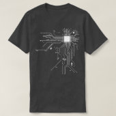 CPU Prozessor-Schaltplan T-Shirt (Design vorne)