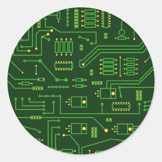 Cpu Runder Aufkleber (Vorderseite)