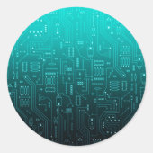 Cpu Runder Aufkleber (Vorderseite)