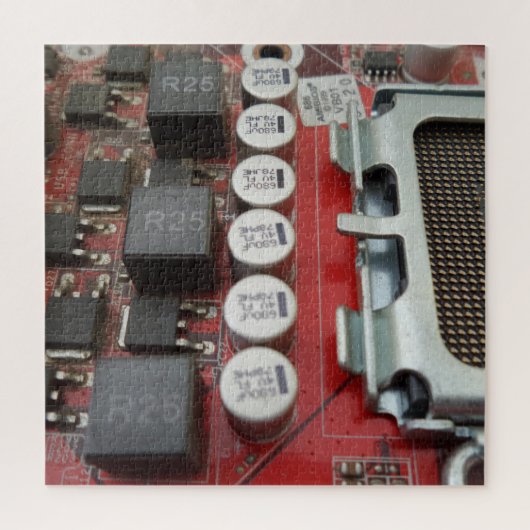 CPU Socket and Circuit Jigsaw Puzzle,676 Stk. Puzzle (Vertikal)