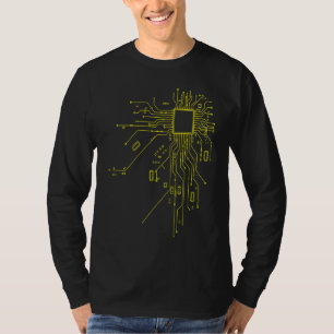CPU-Technologie-Nerd-Computerchip- Informativ Prog T-Shirt