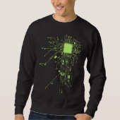 CPU-Technologie-Nerd-Computerchip- Informative Pro Sweatshirt (Vorderseite)