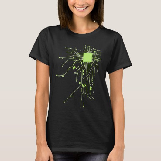 CPU-Technologie-Nerd-Computerchip- Informative Pro T-Shirt (Vorderseite)