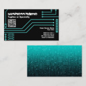 cpu v.3 mit qr Code Visitenkarte (Vorne/Hinten)