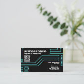 cpu v.3 mit qr Code Visitenkarte (Stehend Vorderseite)