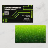 CPU v.3 mit qr Code Visitenkarte (Vorne/Hinten)