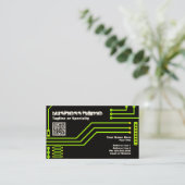 CPU v.3 mit qr Code Visitenkarte (Stehend Vorderseite)