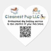 CPup-Aufkleber Herz-Aufkleber (Vorderseite)