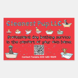 CPup-Aufkleber Rechteckiger Aufkleber