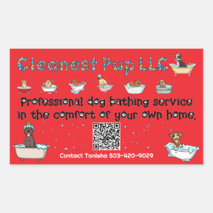 CPup-Aufkleber Rechteckiger Aufkleber