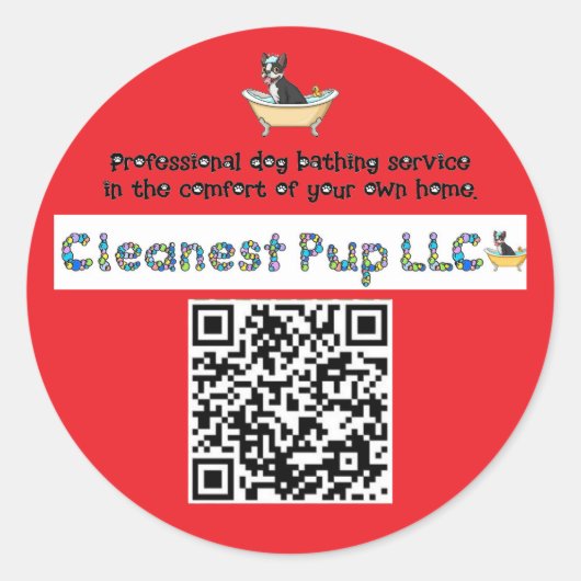 CPup-Aufkleber Runder Aufkleber (Vorderseite)