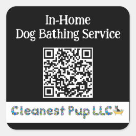 CPup-Blindaufkleber Quadratischer Aufkleber