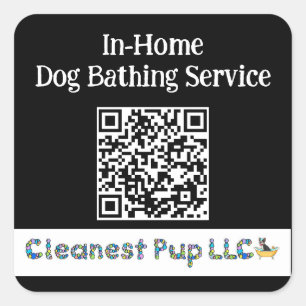 CPup-Blindaufkleber Quadratischer Aufkleber