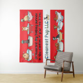 CPup Red Tapestry Wandteppich (Beispiel)