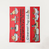 CPup Red Tapestry Wandteppich (Vorderseite)