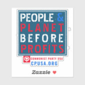 CPUSA BLUE COLLAR AUFKLEBER (Blatt)